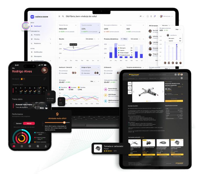 Imagens de projetos da mestres da web