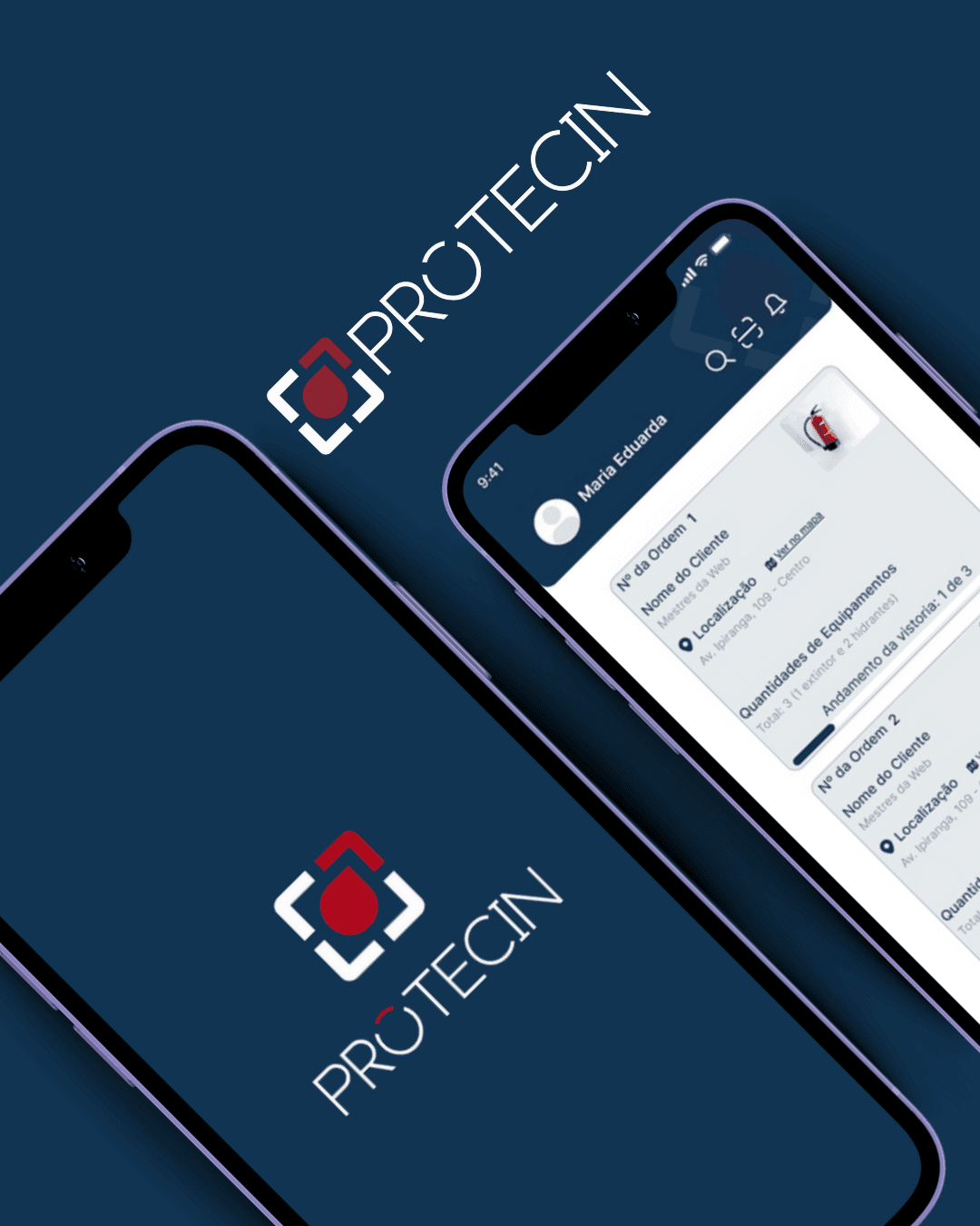 Imagem principal destacando o projeto Protecin, representando seu design e propósito