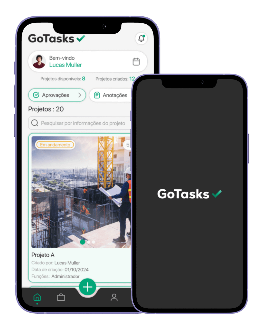 Imagem 1 do projeto GoTasks, destacando características visuais ou detalhes específicos